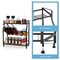 3-Tier Spice Rack Countertop Seasoning Bottle Organizer for Kitchen Cabinet